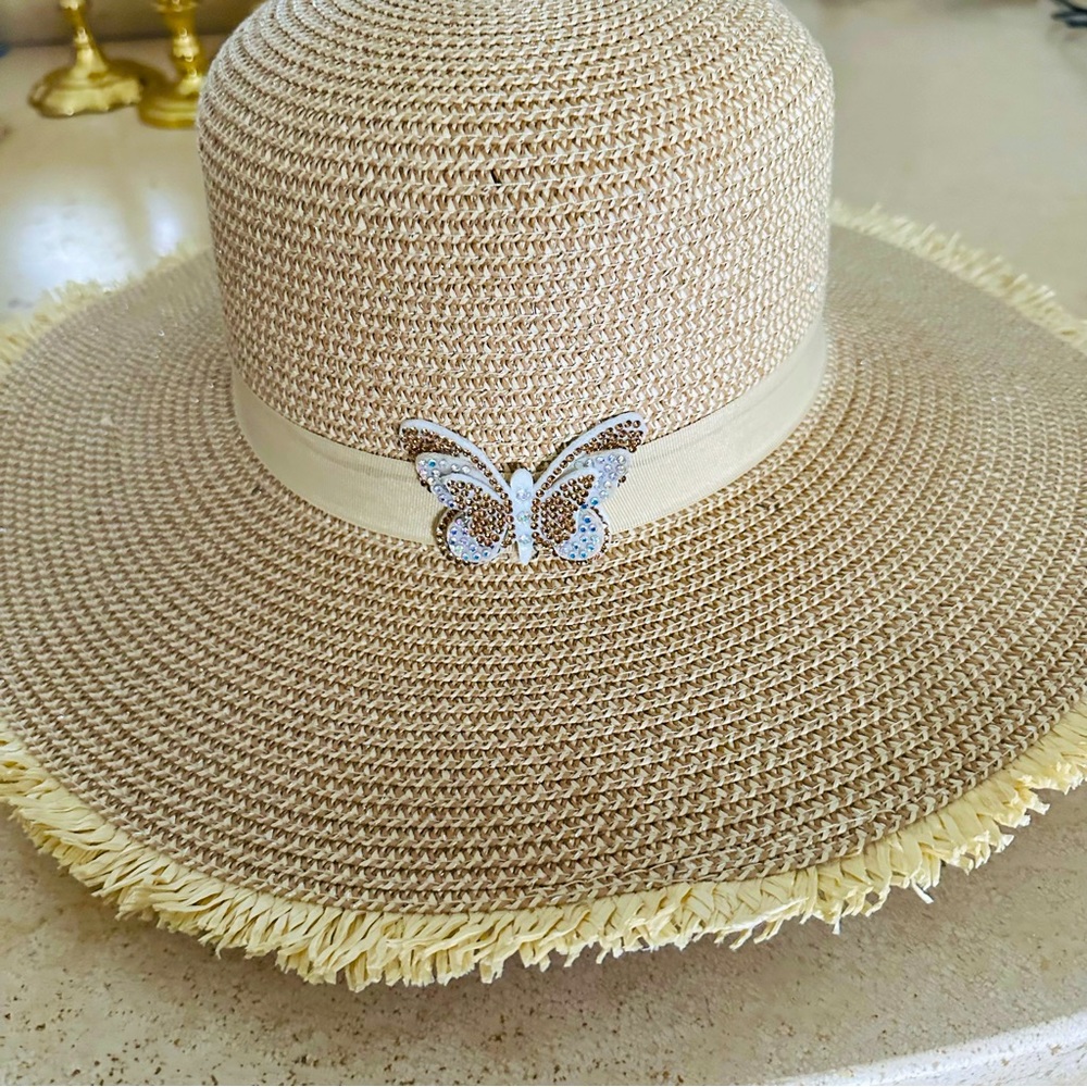 Straw Hat by true love NWT